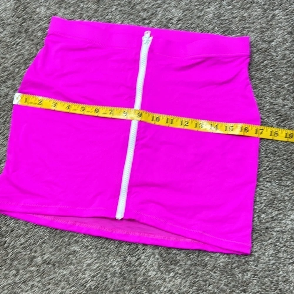 NWT SKIMS ZIP-UP SWIM MINI SKIRT large